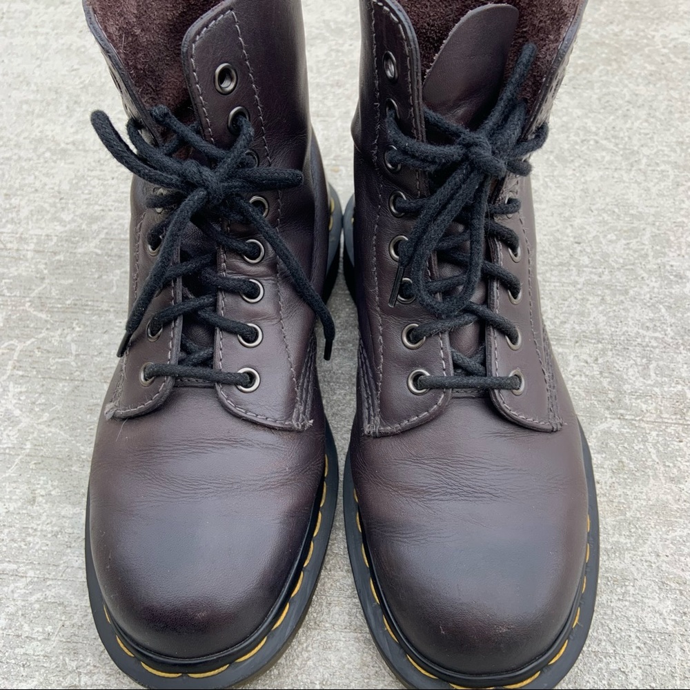 DR MARTENS | 1460 Pascal 8-eye Combat Boot Charcoal Antique Temperley